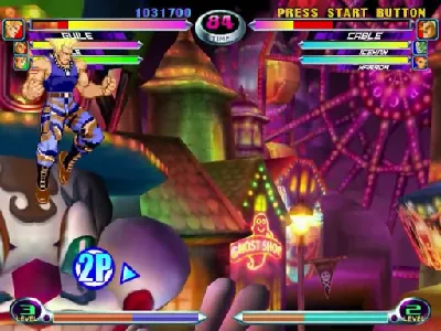 Marvel vs. Capcom 2: New Age of Heroes gameplay screenshot on Dreamcast
