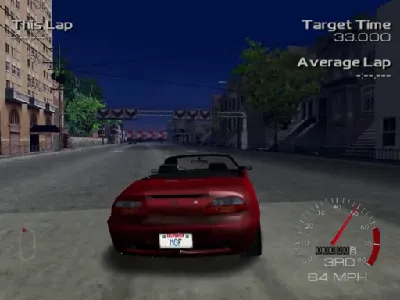 Metropolis Street Racer gameplay screenshot on Dreamcast
