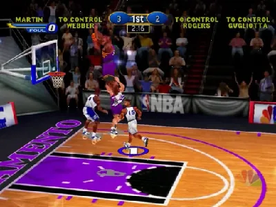 NBA Showtime: NBA on NBC gameplay screenshot on Dreamcast