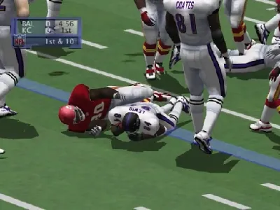 NFL 2K1 gameplay screenshot on Dreamcast