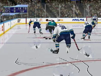 NHL 2K2 gameplay screenshot on Dreamcast
