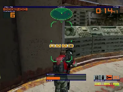 Outtrigger gameplay screenshot on Dreamcast