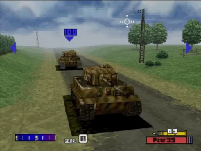 Panzer Front gameplay screenshot on Dreamcast