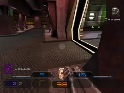Quake III Arena gameplay screenshot on Dreamcast