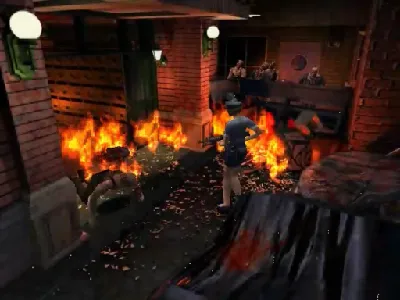 Resident Evil 3: Nemesis gameplay screenshot on Dreamcast