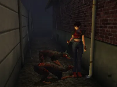 Resident Evil – Code: Veronica gameplay screenshot on Dreamcast
