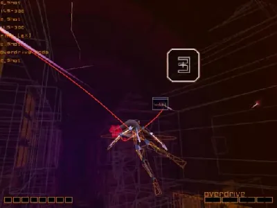 Rez gameplay screenshot on Dreamcast