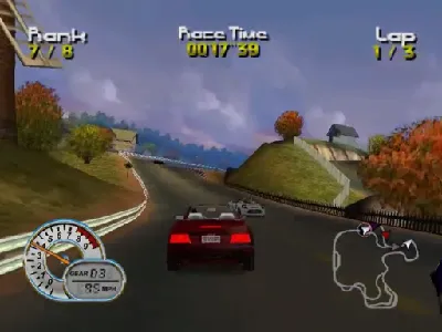 Roadsters gameplay screenshot on Dreamcast