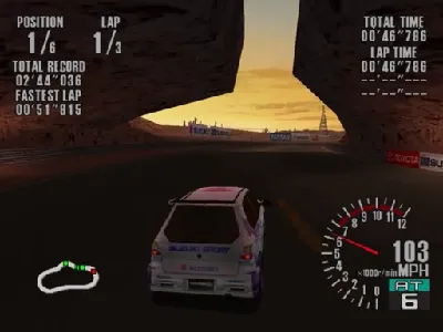 Sega GT gameplay screenshot on Dreamcast