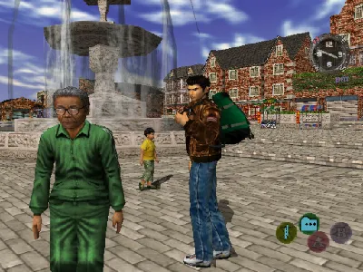 Shenmue II gameplay screenshot on Dreamcast