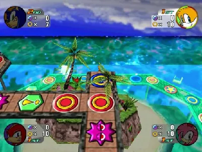 Sonic Shuffle gameplay screenshot on Dreamcast