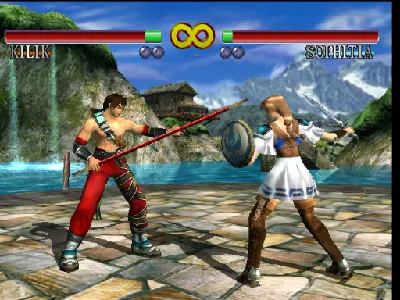 Soulcalibur gameplay screenshot on Dreamcast