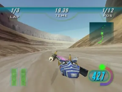 Star Wars Episode I: Racer gameplay screenshot on Dreamcast
