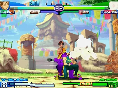 Street Fighter Alpha 3 gameplay screenshot on Dreamcast