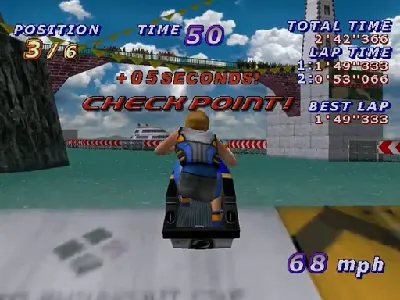 Surf Rocket Racers gameplay screenshot on Dreamcast