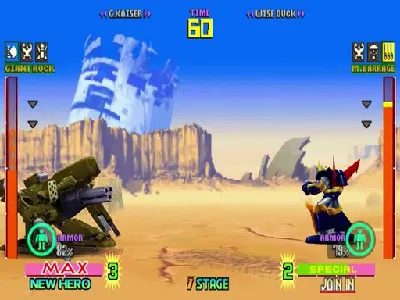 Tech Romancer gameplay screenshot on Dreamcast