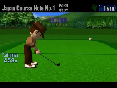 Tee Off gameplay screenshot on Dreamcast