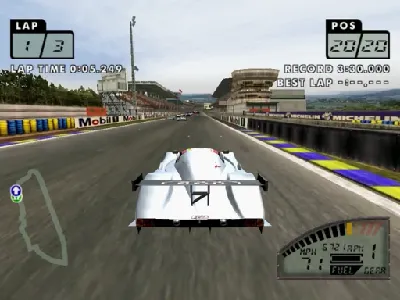 Test Drive Le Mans gameplay screenshot on Dreamcast
