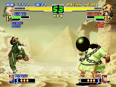 The King of Fighters 2000 gameplay screenshot on Dreamcast