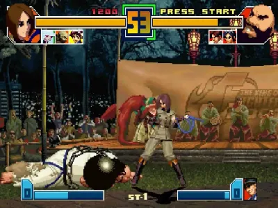 The King of Fighters 2001 gameplay screenshot on Dreamcast