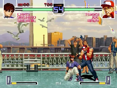The King of Fighters 2002 gameplay screenshot on Dreamcast
