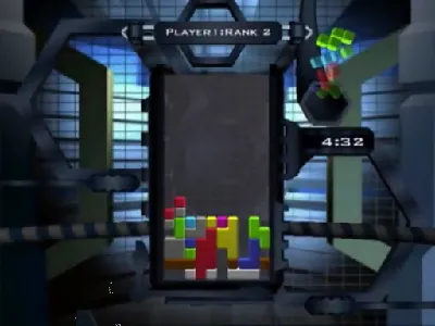 The Next Tetris gameplay screenshot on Dreamcast