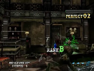 The Typing of the Dead gameplay screenshot on Dreamcast
