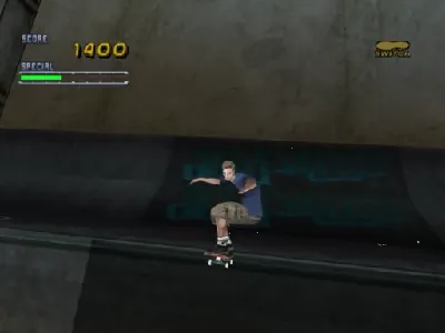 Tony Hawk's Pro Skater 2 gameplay screenshot on Dreamcast