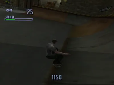 Tony Hawk's Pro Skater gameplay screenshot on Dreamcast