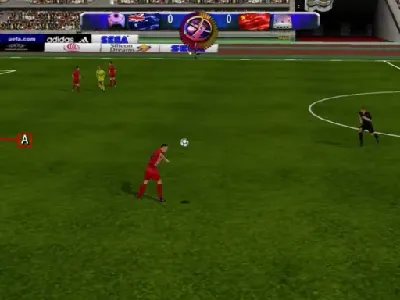 UEFA Dream Soccer gameplay screenshot on Dreamcast