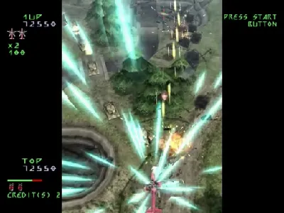Under Defeat gameplay screenshot on Dreamcast