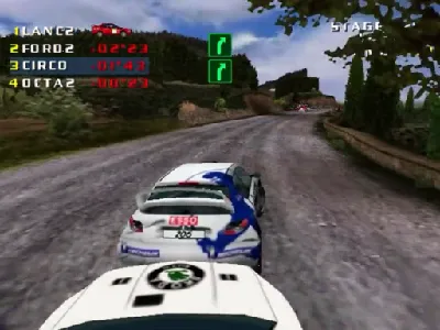 V-Rally 2 gameplay screenshot on Dreamcast