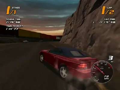 Vanishing Point gameplay screenshot on Dreamcast