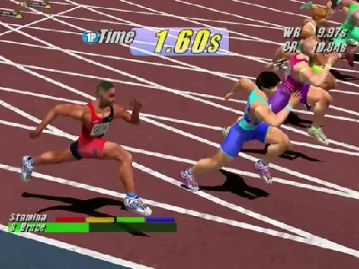 Virtua Athlete 2K gameplay screenshot on Dreamcast