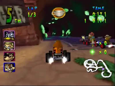 Walt Disney World Quest: Magical Racing Tour gameplay screenshot on Dreamcast