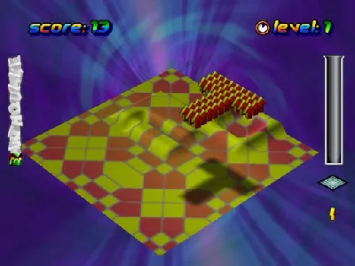 Wetrix gameplay screenshot on Dreamcast