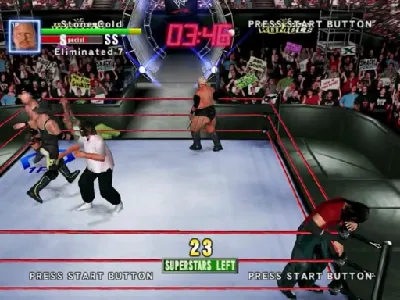 WWF Royal Rumble gameplay screenshot on Dreamcast