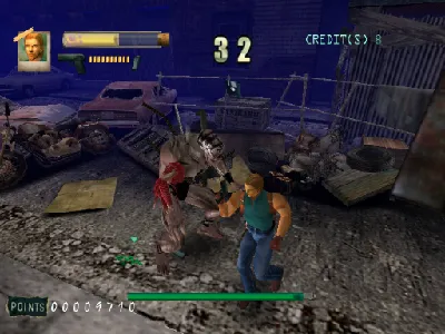 Zombie Revenge gameplay screenshot on Dreamcast