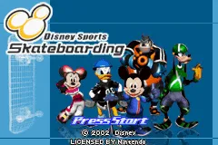 2 Disney Games: Disney Sports: Football + Disney Sports: Skateboarding gameplay screenshot on GBA