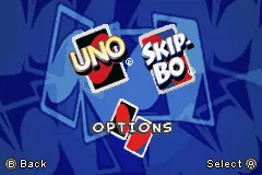 2 Game Pack!: Uno + Skip-Bo gameplay screenshot on GBA