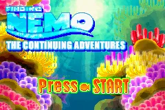 2 Games in 1: Finding Nemo + Finding Nemo: The Continuing Adventures gameplay screenshot on GBA