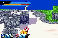 2 Games in 1: Sonic Battle + ChuChu Rocket! gameplay screenshot on GBA