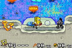 2 Games in 1: SpongeBob SquarePants: Battle for Bikini Bottom + The Fairly OddParents!: Breakin' da Rules gameplay screenshot on GBA