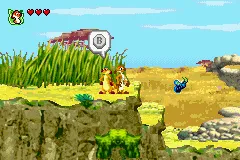 2 Games in 1: The Lion King + Disney Princess gameplay screenshot on GBA