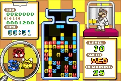2 Games in One!: Dr. Mario + Puzzle League gameplay screenshot on GBA