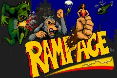 2 Games in One!: Paperboy + Rampage gameplay screenshot on GBA