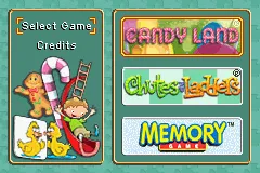 3 Game Pack!: Candy Land + Chutes and Ladders + Original Memory Game gameplay screenshot on GBA