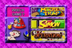 3 Game Pack!: Mouse Trap + Simon + Operation gameplay screenshot on GBA