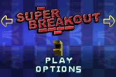 3 Games in One!: Super Breakout + Millipede + Lunar Lander gameplay screenshot on GBA