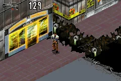 A Sound of Thunder gameplay screenshot on GBA